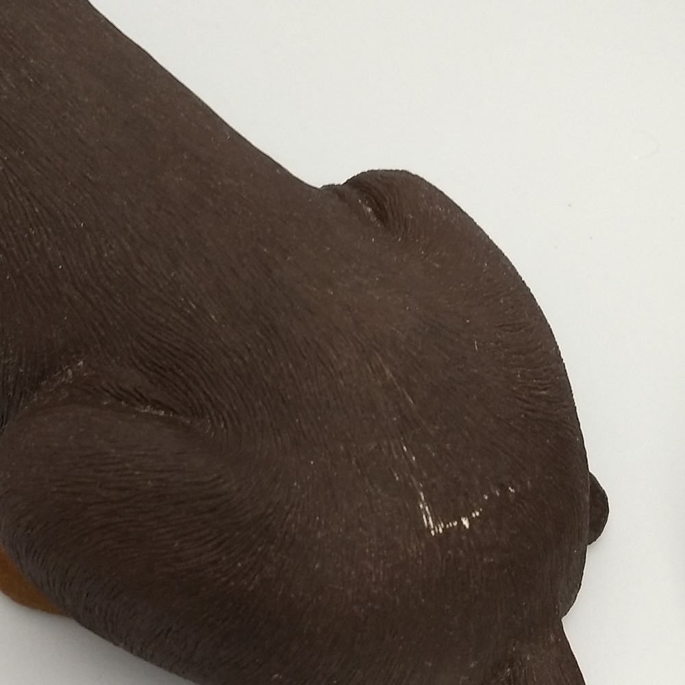 Vintage 1985 Sandicast Doberman Dog Sculpture 10.5” Signed Sandra Brue USA - Picture 11 of 14